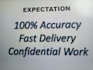 create accurate data entry in excel, word and presentation