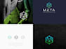 create a futuristic technology and security logo design