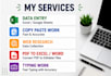 do data entry, copy paste, excel data entry and web research