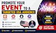 promote your event, webinar, concert promotion to a targeted USA audience