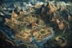 vector map illustration fantasy map design city map