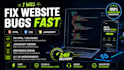 fix HTML CSS javascript bugs and responsive issues fast