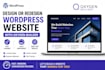 design, redesign wordpress website with oxygen builder landing page