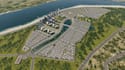 design 3d large scale city master planning coastal city development urban layout