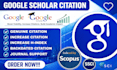 increase citation and h index in google scholar by promoting your articles