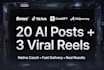 create ai content tiktok reels videos and social media posts
