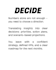 help you to make a decision