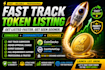 do complete token listing, coin launch and crypto exchange listing