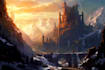 create a fantasy background and landscape
