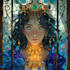 draw stained glass design illustration