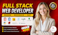 do custom website development as full stack web developer javascript html css