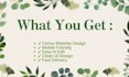 create a canva website design for you