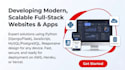build responsive full stack website with django python