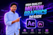 create cinematic motion graphics, explainer videos, logo animation