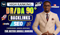 increase domain rating DR ahrefs moz authority da tf by SEO backlinks building