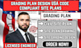 grading plan design USA code compliant site plans