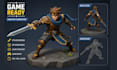 create 3d low poly game character npc model cartoon avatar and rig low poly mesh
