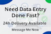 do accurate data entry and internet research