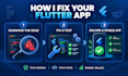 fix flutter app bugs, errors, crashes and firebase issues