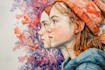 design  a watercolor illustration