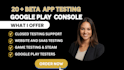 provide 20 app tester website testing app beta tester game testing QA bug report