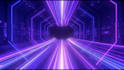 create seamless edm visualizer loop with neon cyber style