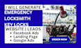 generate emergency locksmith leads with high converting website