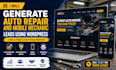 generate auto repair and mobile mechanic leads using wordpress with a website
