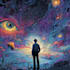 create a unique psychedelic surrealistic illustration for album cover