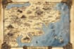 draw illustrate medieval fantasy and sci fi map