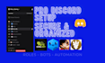 create and setup a professional discord server with bots and roles