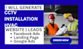 generate cctv and security system leads with high converting website