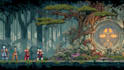 create steam capsule art in pixel art style