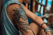 create a profesional tribal tattoo design