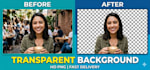 create a transparent logo png with high resolution