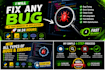fix bugs in your python, react js or web application fast
