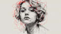 draw freehand digital scribble sketch, line art