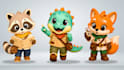 create high quality 3d anime figurine, toy, and action figure for printing
