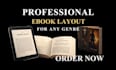 design format ebook layout paperback workbook journal fiction book for any genre