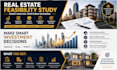 create a real estate feasibility study and ROI analysis
