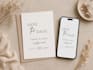 design a modern and elegant save the date in canva