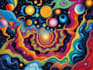 create magical abstract art, psychedelic, surrealism, cubism