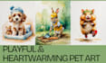 create custom whimsical animal portraits