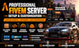 create a professional fivem server with custom scripts and optimization