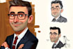draw creative portrait caricature with unique style