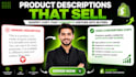 do shopify product descriptions product page product copywriting product listing