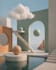 create aesthetic 3d abstract ai generated images