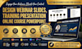 design webinar slides, training presentation, online course powerpoint
