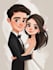 do couple caricature illustration for you