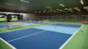 create 3d padel court, sport field with 3d rendering